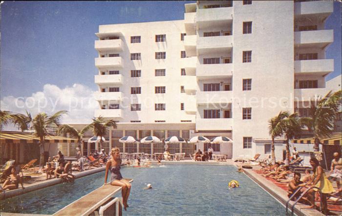 Miami Beach Coronet Hotel Swimming Pool