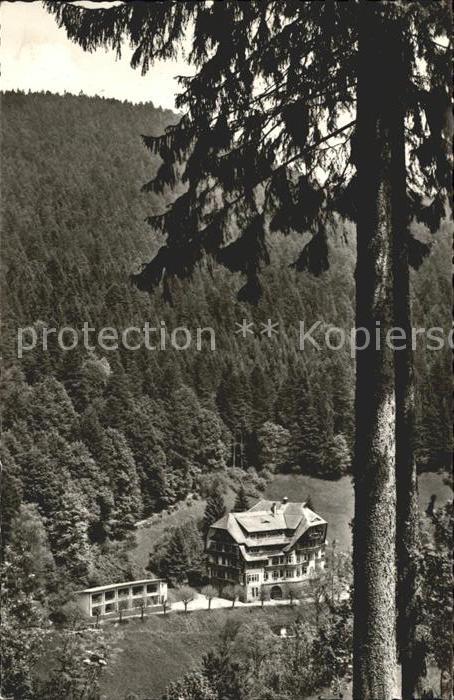 Bad Rippoldsau Schwarzwald Kindersanatorium Mineralbad Moorbad