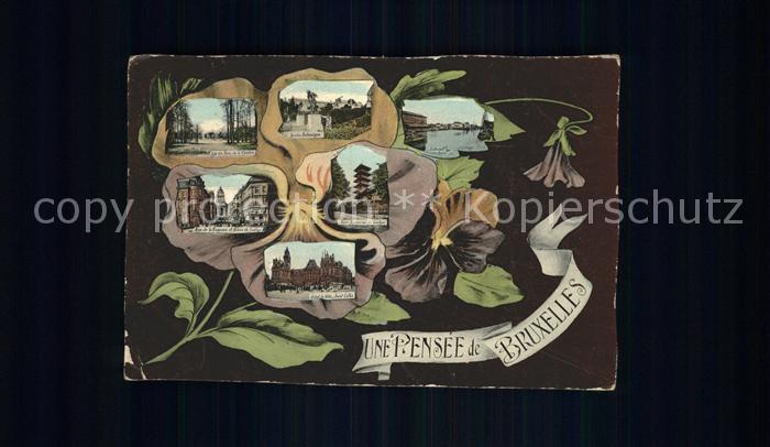 Bruxelles Bruessel Lac du Bois Palais de Justice Tour Japonaise Hotel de Ville F