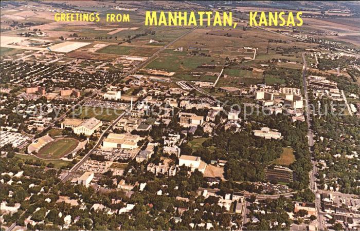 Manhattan Kansas Aerial view