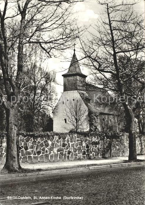 Dahlem Berlin St Annen Kirche Dorfkirche
