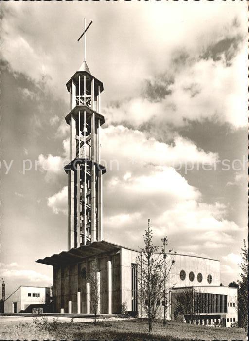 BERLIN CITY Hansaviertel Kaiser Friedrich Gedaechtniskirche Architekt L. Lemmer