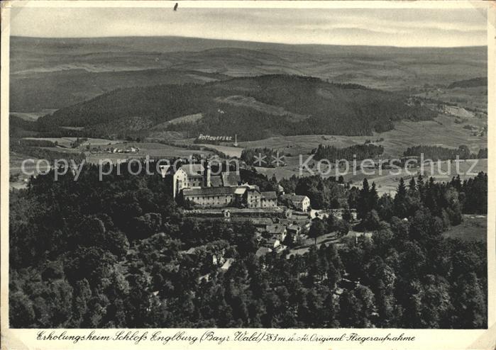 Tittling Erholungsheim Schloss Englburg Bayerischer Wald Fliegeraufnahme