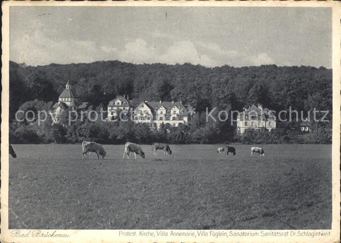Bad Brueckenau Kirche Villas Sanatorium Kuehe