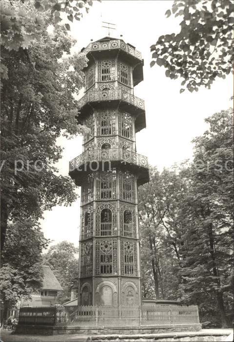 Loebau Sachsen Aussichtsturm auf dem Loebauer Berg