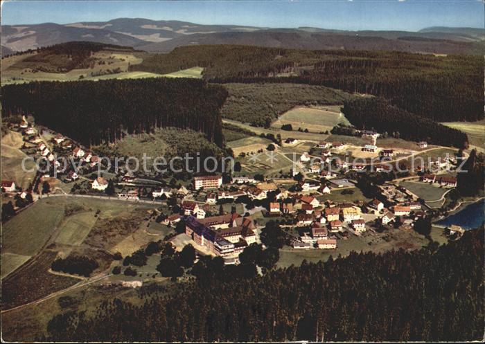 Friedenweiler Hoehenluftkurort Wintersportplatz Schwarzwald Fliegeraufnahme