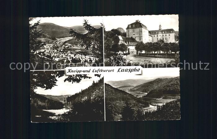 Laasphe Bad Teilansichten Kneipp Luftkurort Panorama