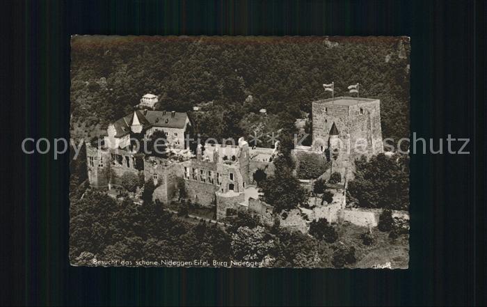 Nideggen Eifel Burg Fliegeraufnahme