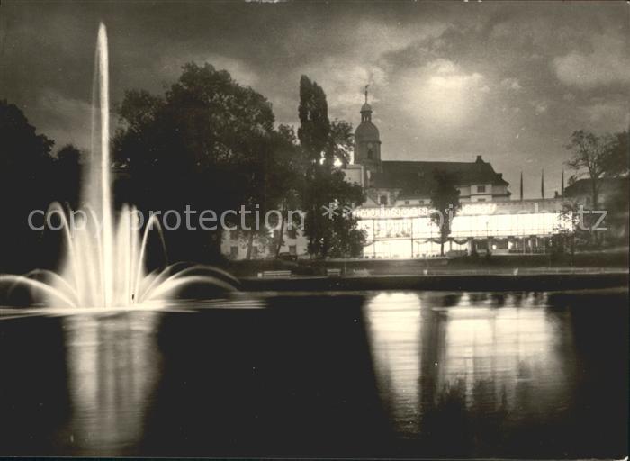 Suhl Thueringer Wald Blick zum Interhotel Thueringen Tourist Fontaene