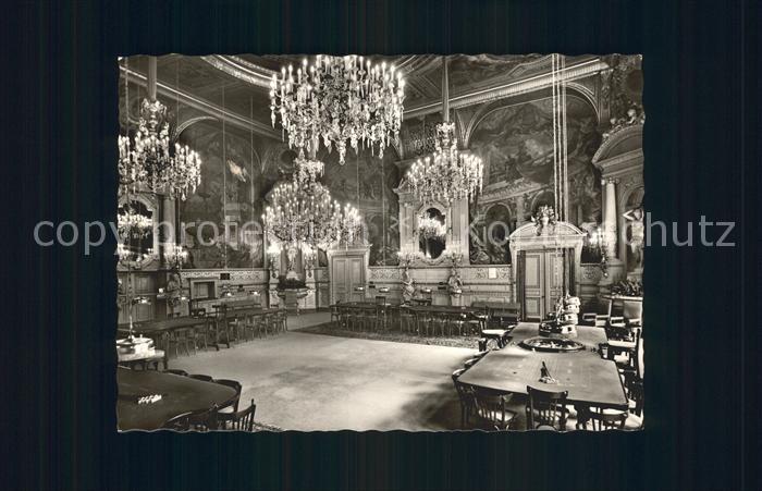 BADEN-BADEN BW Spielbank Gruener Saal Kronleuchter