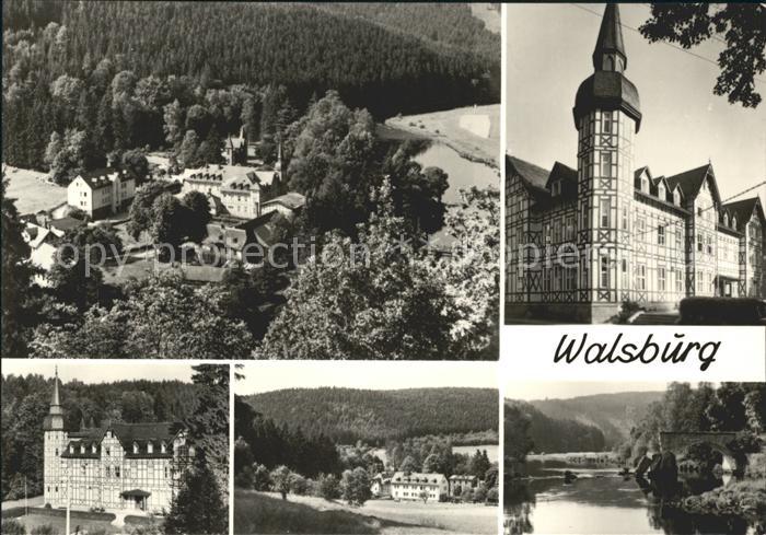 Walsburg Teilansichten Schloss Panorama Fliegeraufnahme