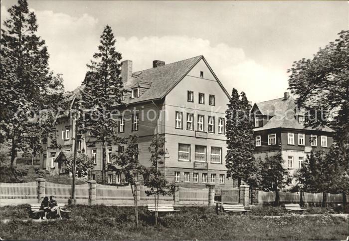 Schierke Harz FDGB Erholungsheim August Bebel Hoehenluftkurort