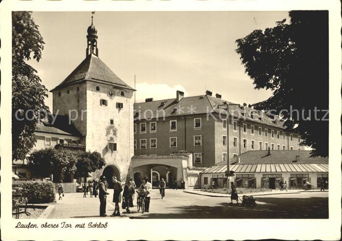 Laufen Salzach Oberes Tor mit Schloss