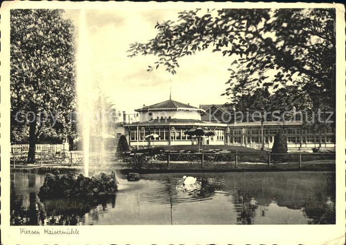 Viersen Kaisermuehle Gasthof Schwanenteich Fontaene