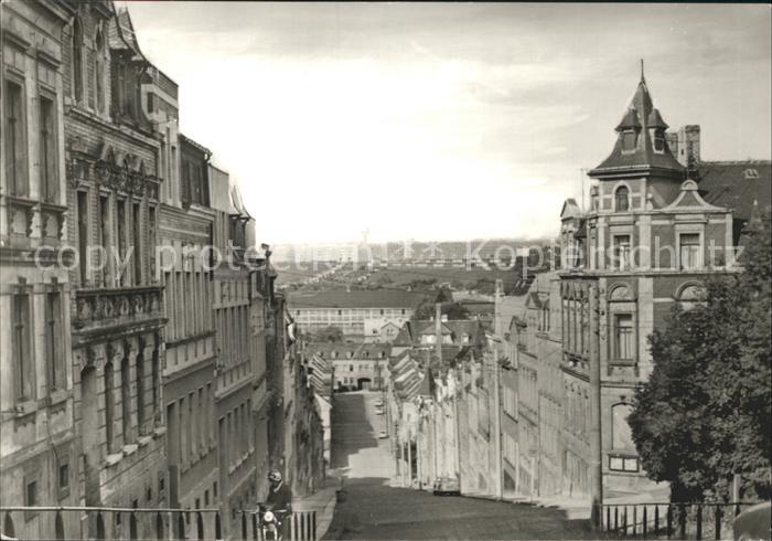 Meerane Steile Wand mit Blick zum Neubauviertel