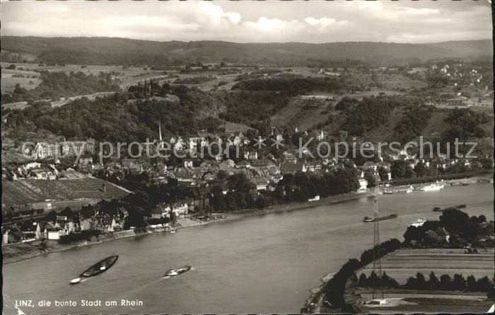 Linz Rhein Fliegeraufnahme Rhein