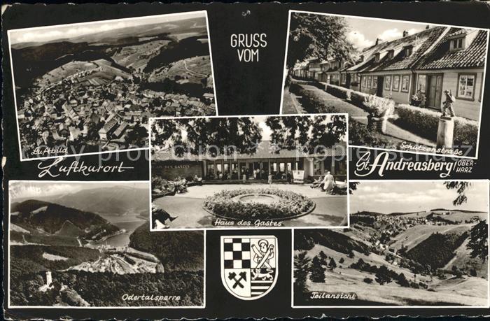 St Andreasberg Harz Odertalsperre Schuetzenstrasse Fliegeraufnahme