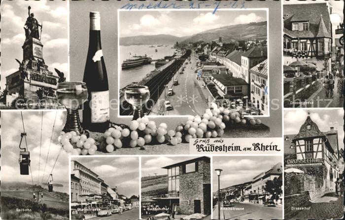 Ruedesheim Rhein Drosselgasse Seilbahn Drosselhof