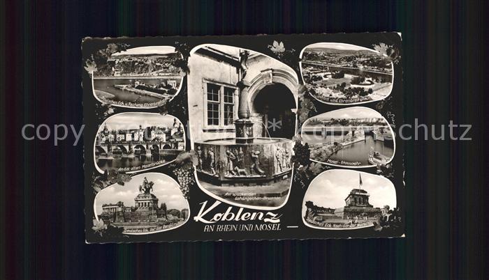 Koblenz Rhein Deutsches Eck Festung Ehrenbreitstein