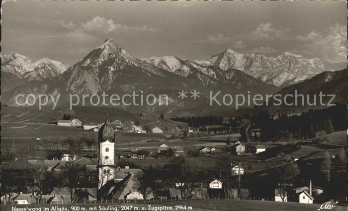 Nesselwang Allgaeu Bayern Saeuling Zugspitze