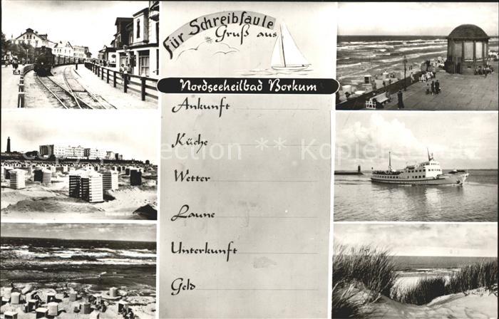 BORKUM Nordseebad Niedersachsen Schiff Strand