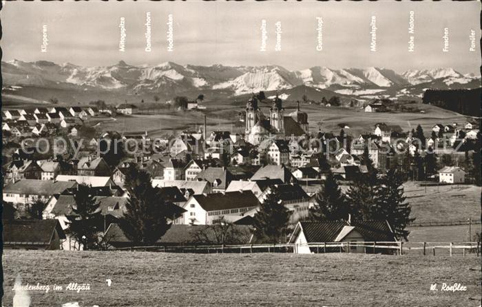 Lindenberg Allgaeu Gebirgskette