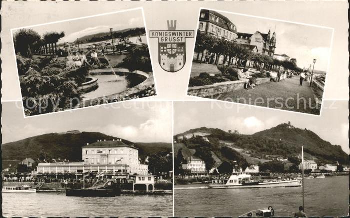 Koenigswinter Drachenfels Petersberg Rheinufer