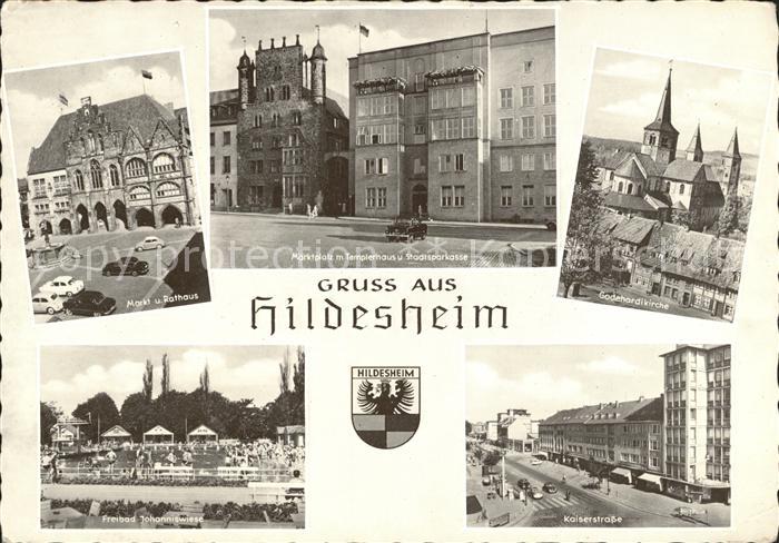 HILDESHEIM  CITY Markt Rathaus Kaiserstrasse