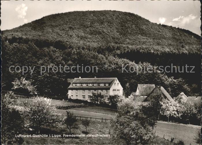 Glashuette Lippe Fremdenheim Waldfrieden