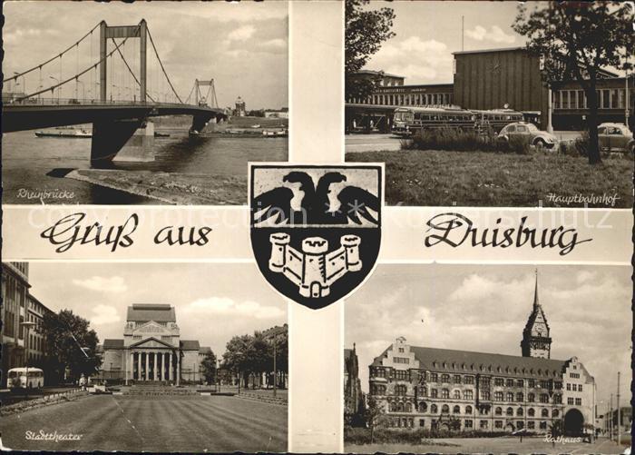 Duisburg Ruhr Stadttheater Hauptbahnhof Rathaus