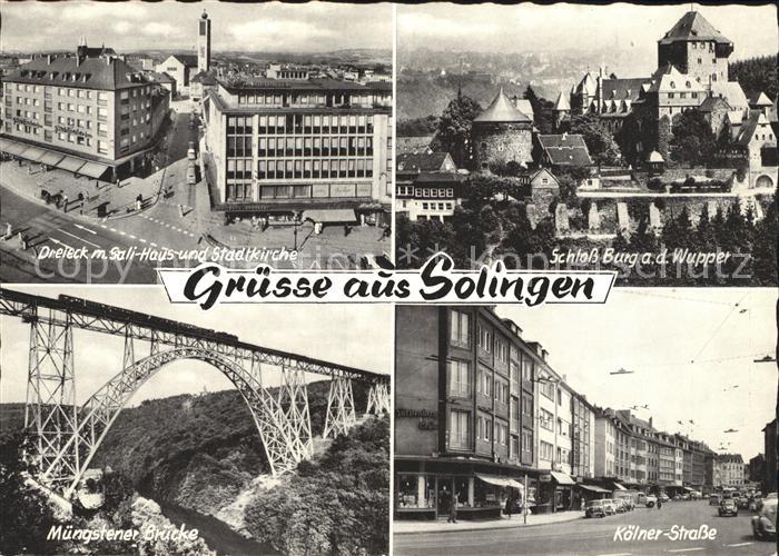 Solingen Koelner- Strasse Schloss Burg Wupper