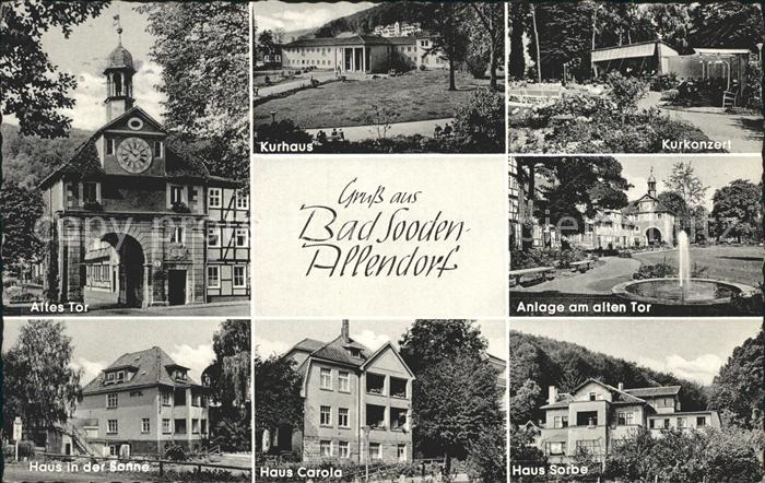 Bad Sooden-Allendorf Altes Tor Kurhaus Konzert Altes Tor Haeuser Sonne Carola un