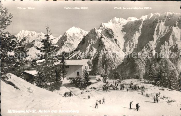 Mittenwald Bayern St Anton am Kranzberg mit Karwendel