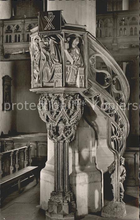 TueBINGEN BW Stiftskirche St Georg Kanzel