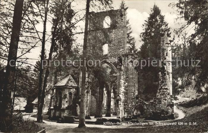 Allerheiligen Oppenau Klosterruine Allerheiligen