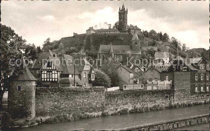 Dillenburg Stadtmauer Stadtkirche Schlossberg und Wilhelmsturm