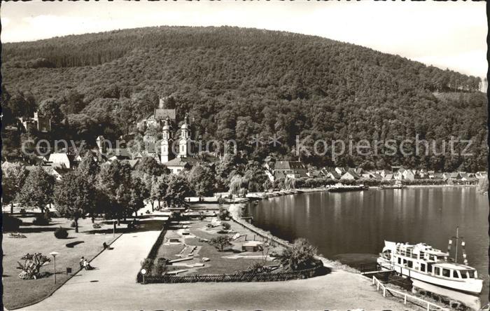 Miltenberg Main Promenade Kirche Fahrgastschiff