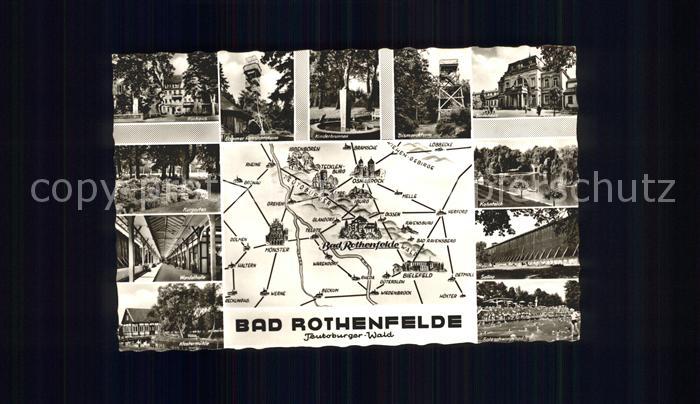 Bad Rothenfelde Lageplan Kurhaus Aussichtsturm Kinderbrunnen Klostermuehle Soles