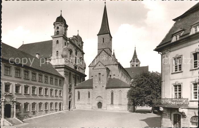 Ellwangen Jagst Gymnasium Ev Kirche und Stiftskirche
