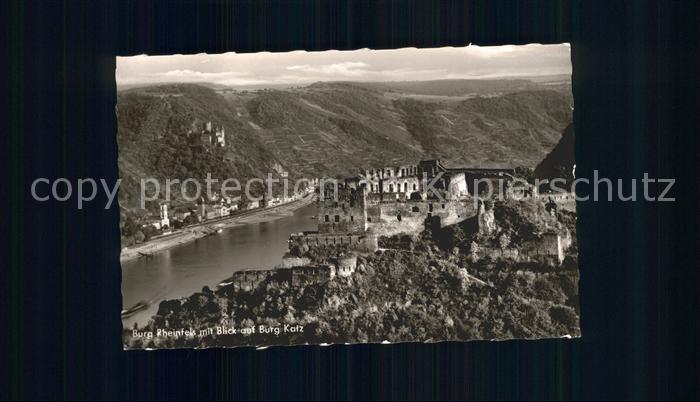 Koenigswinter Burg Rheinfels mit Burg Katz