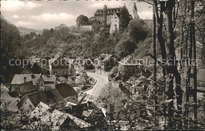 Bensheim Bergstrasse Ortsblick mit Schloss