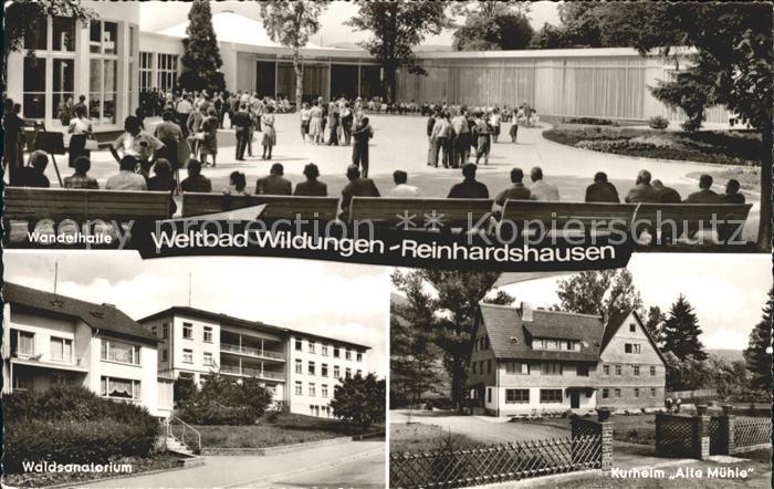 Reinhardshausen Bad Wildungen Wandelhalle Waldsanatorium Kurheim Alte Muehle