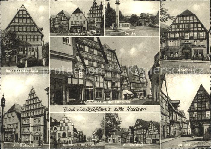 Bad Salzuflen Renaissance Haus Markt Salzhof Apotheke Langestrasse Rathaus Ritte