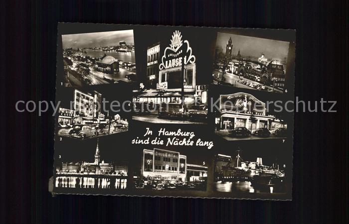 HAMBURG CITY Teilansichten bei Nacht