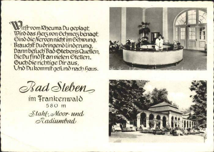 Bad Steben Trinkbrunnen Kurhaus Gedicht