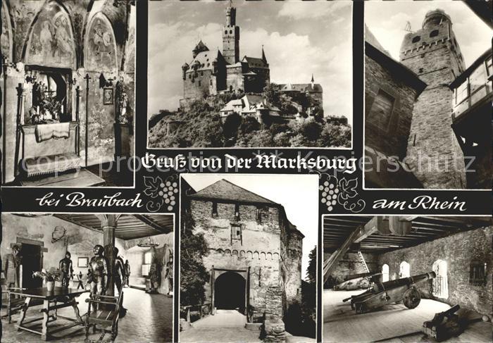Braubach Rhein Die Marksburg Teilansichten