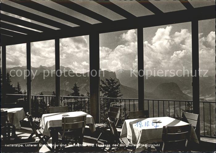 Bad Reichenhall Predigtstuhl Berghotel Terrasse Reiteralpe Loferer Steinberge