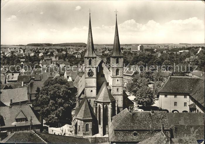 Bad Wimpfen Blick vom Blauen Turm Kirche