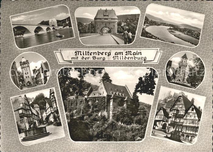 Miltenberg Main Bruecke Tor Brunnen Ortsansichten