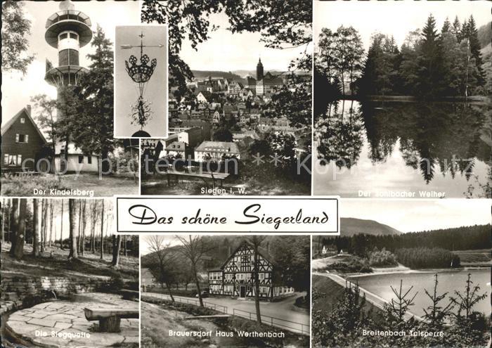 Siegen Westfalen Kindelsberg Siegquelle Brauersdorf Haus Werthenbach Breitenbach